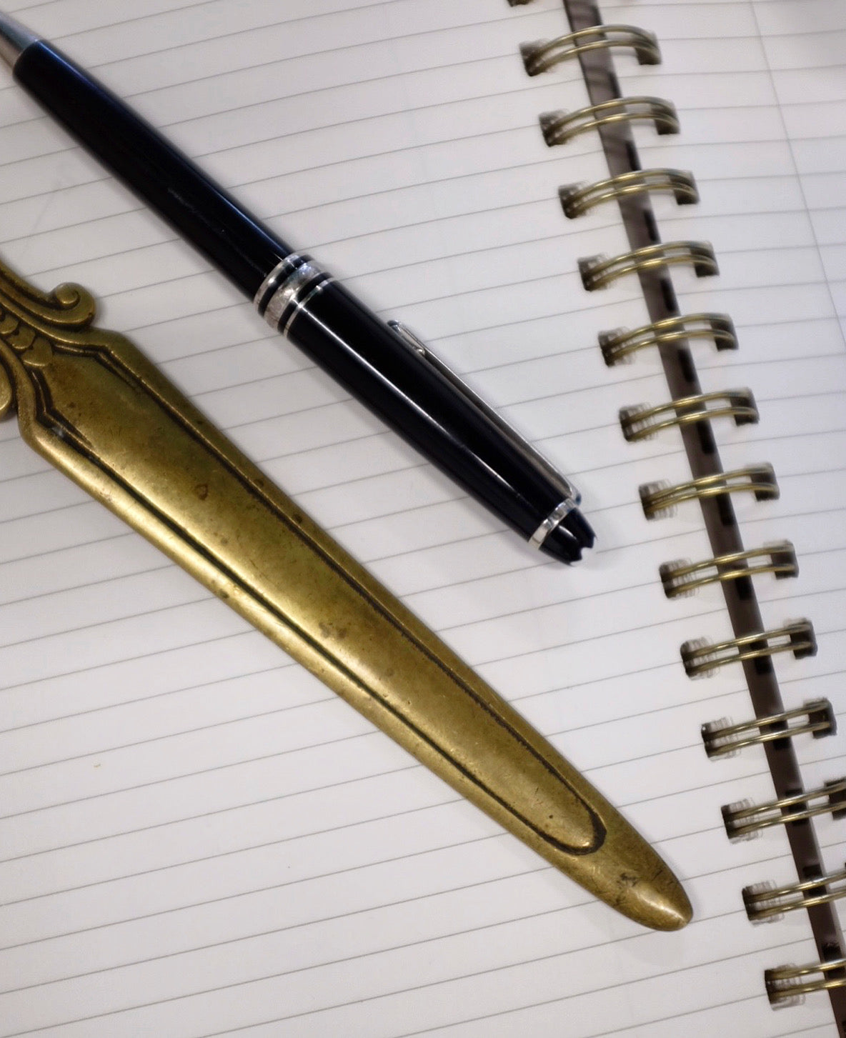 French Antique Bronze Letter Opener