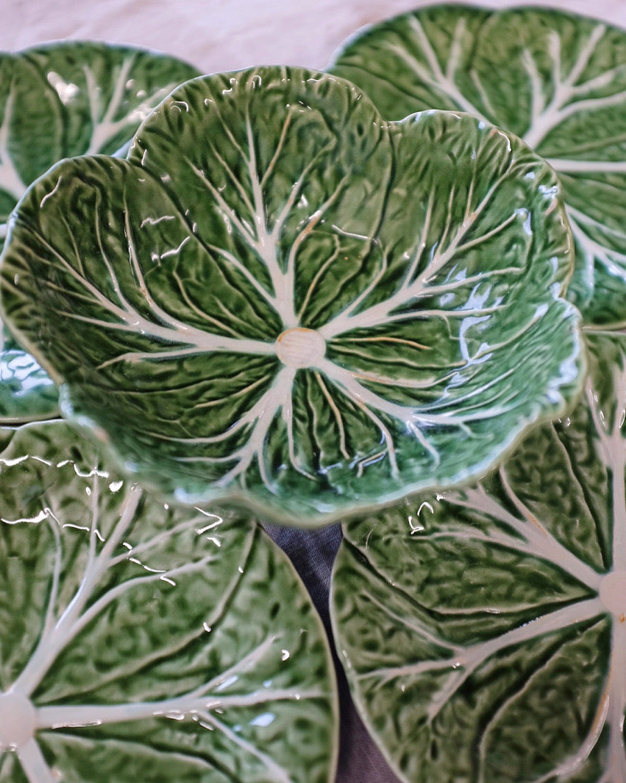 Bordallo Pinheiro Cabbage Plates & Bowl