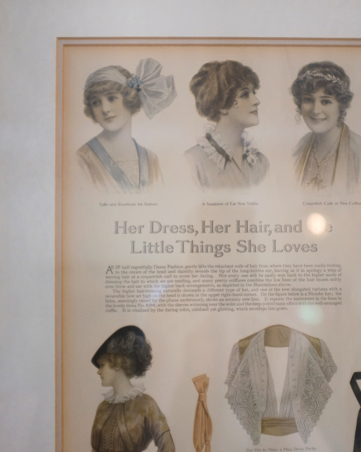 1910's Fashion Magazine Framed Print