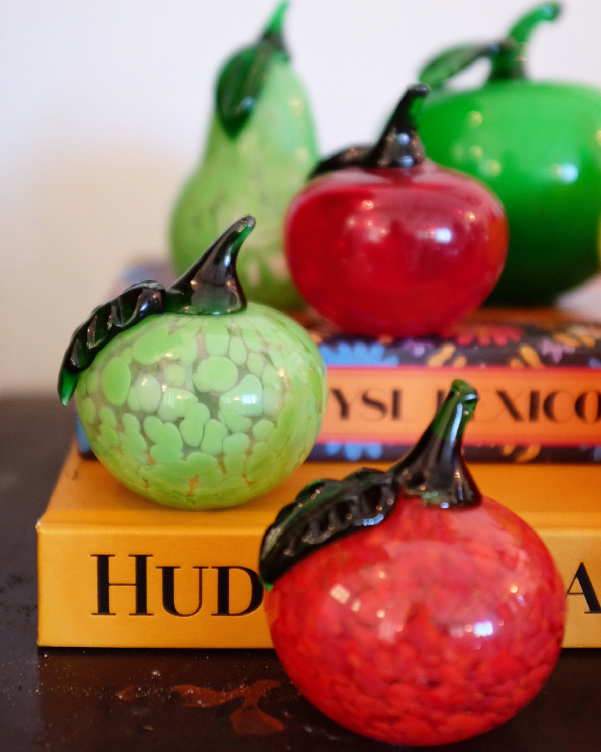 Mid Century Glass Fruit