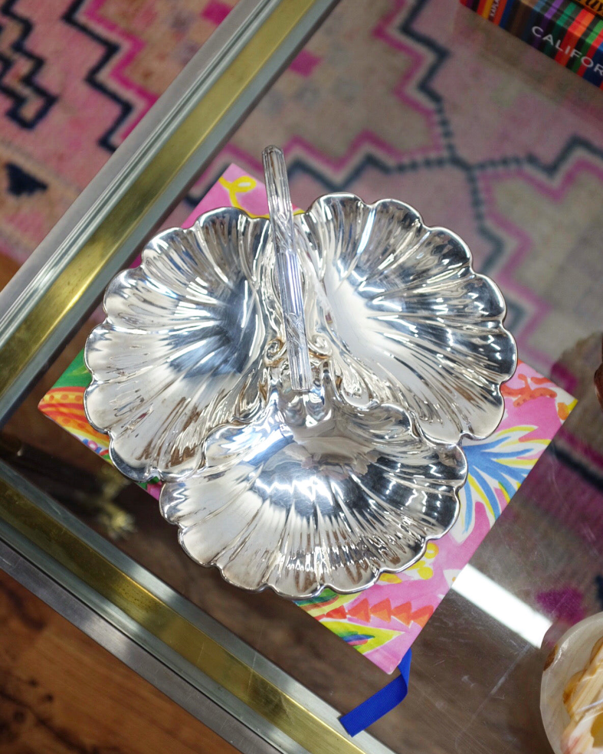 Sheffield England Silver Plate Server Dish/Catch All