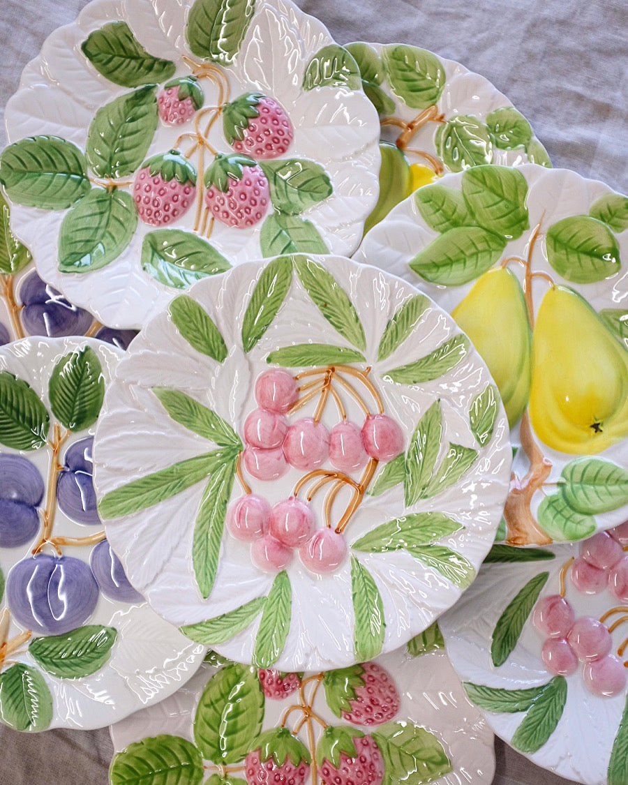 Set of 8 Shafford "Fruit du Jour" Plates