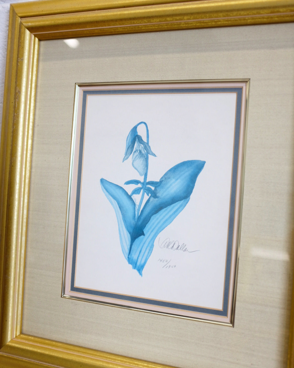 Signed & Numbered Blue Botanical Print