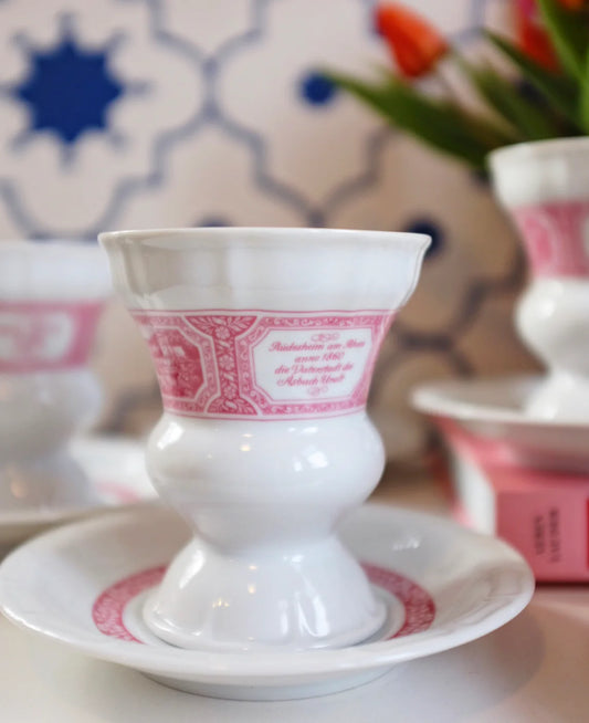 8 Piece Rüdesheimer Kaffee Heinrich Germany Porcelain Set