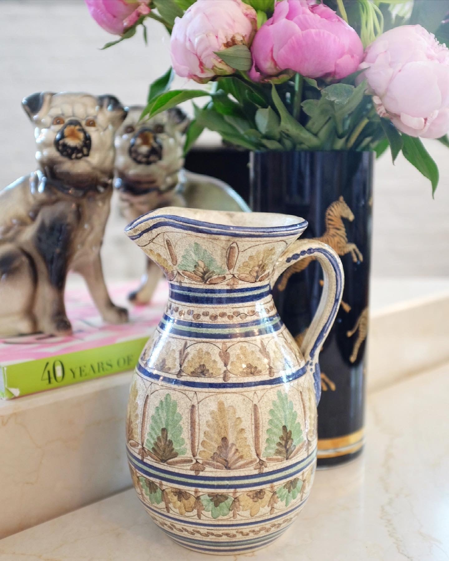 Hand Painted Spanish Pitcher