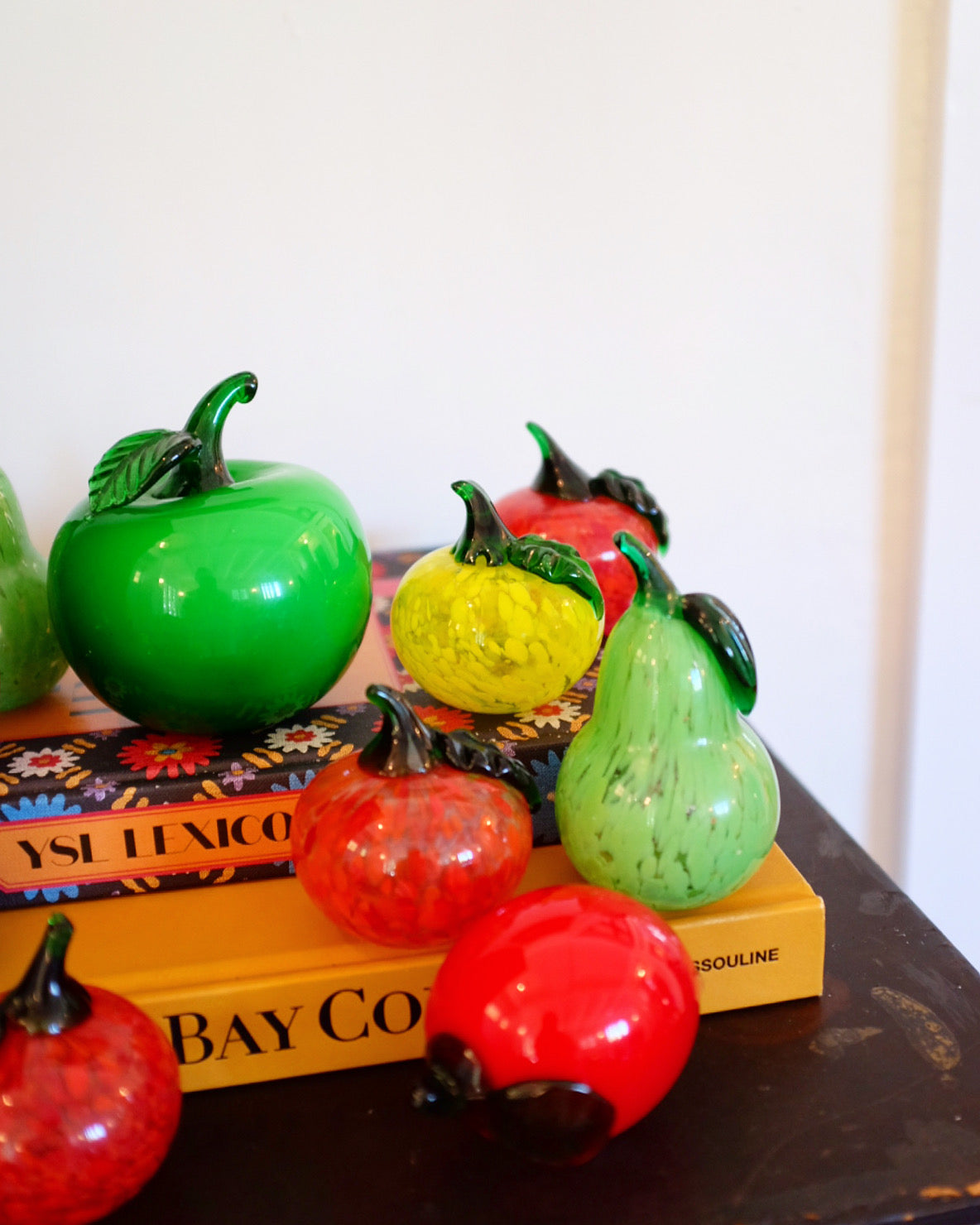 Mid Century Glass Fruit