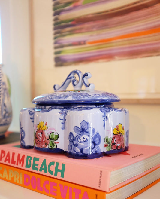 Blue Portuguese Hand Painted Catch All