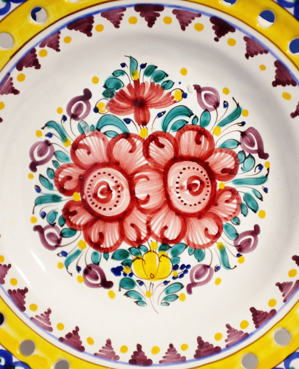 Small Portuguese Hand Painted Wall PlatePlate