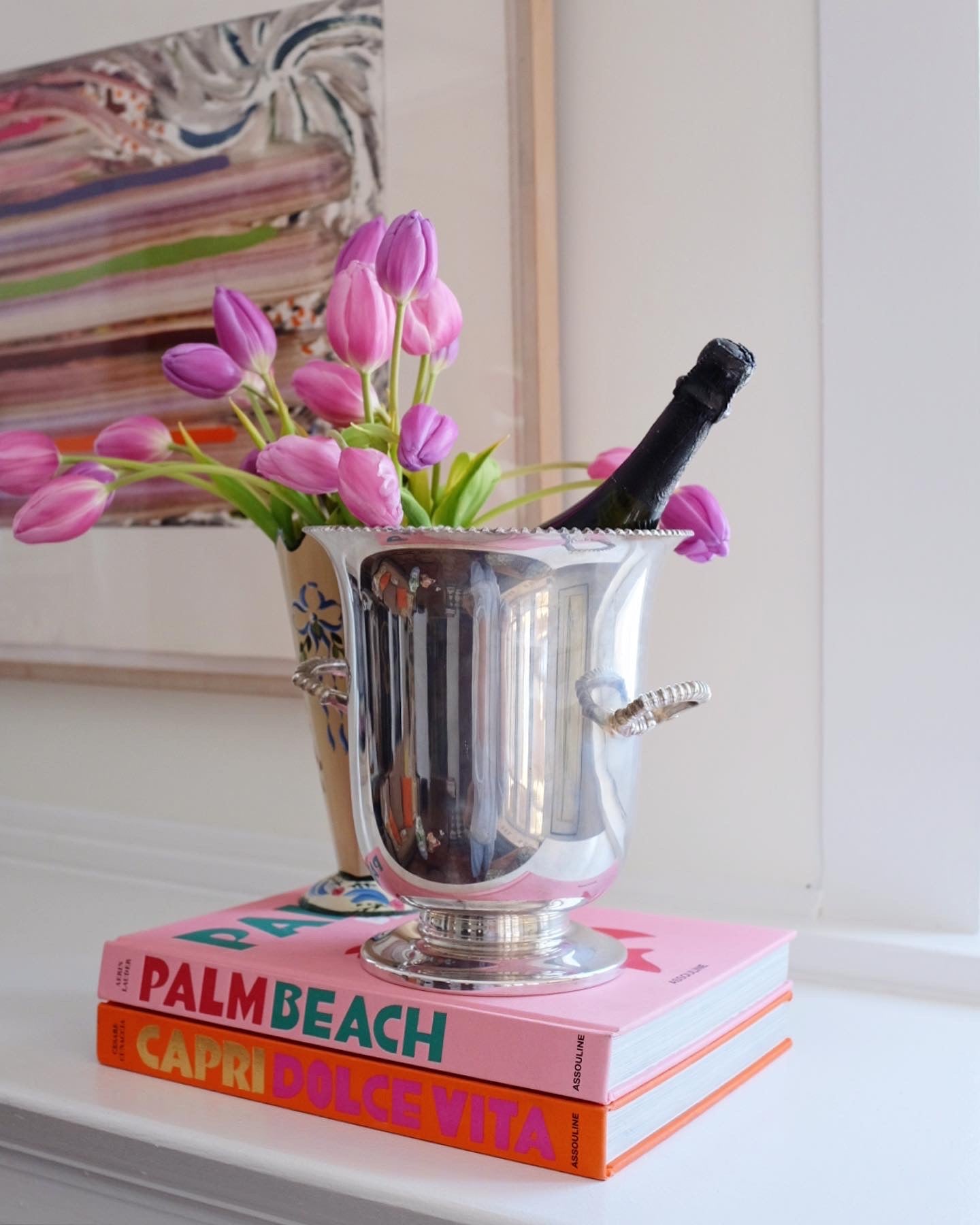 Large Birks Silver Plate Ice Bucket