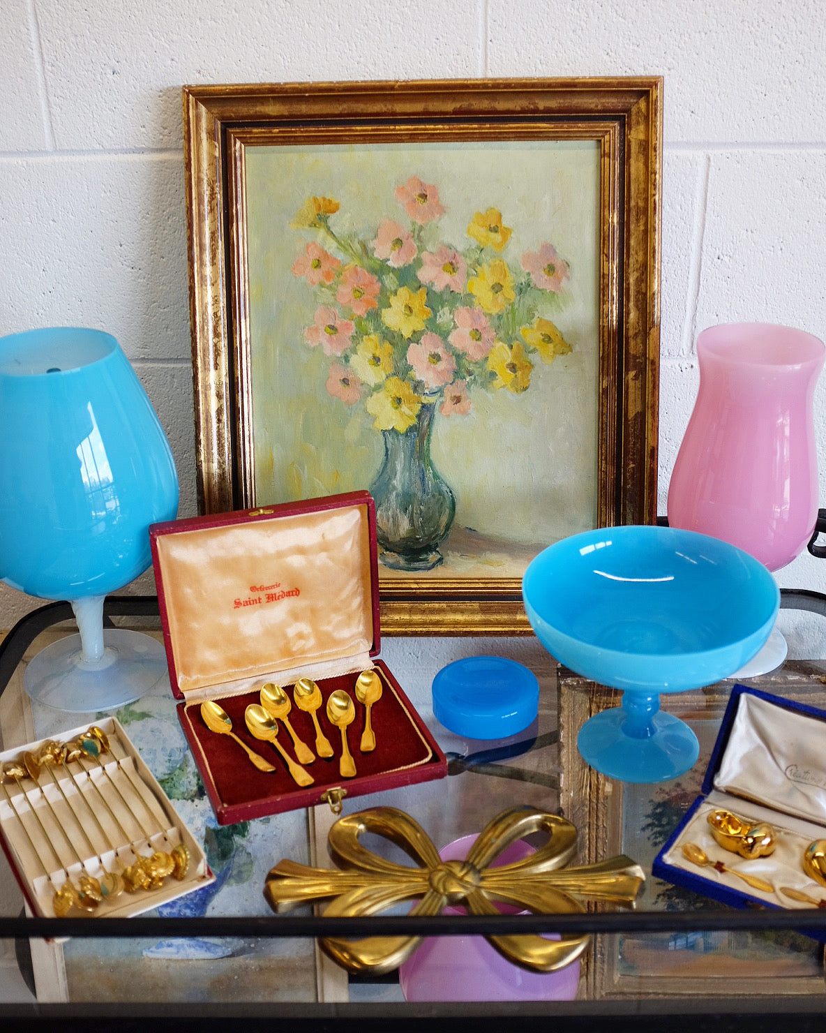 French Gold Plated Demi-Tasse Spoons