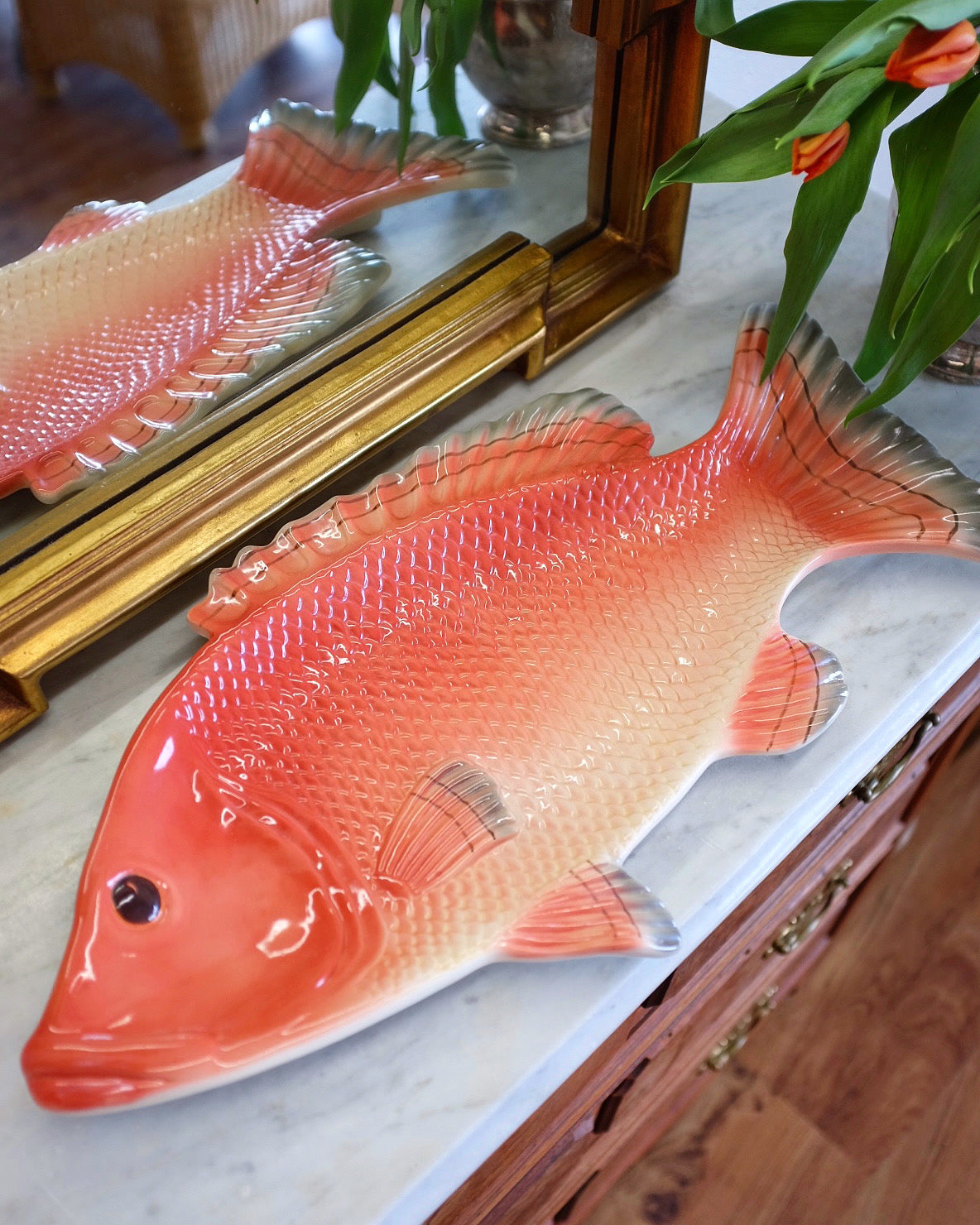 Large Fitz and Floyd Salmon Platter