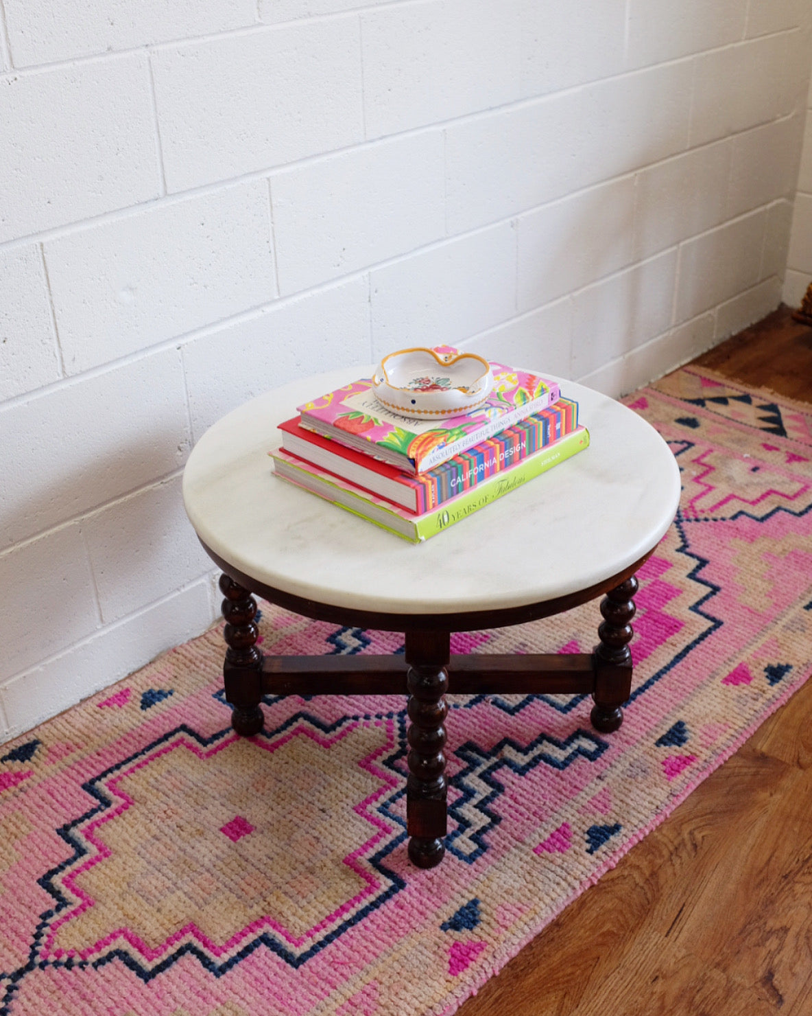 Bobbin Leg Marble Top Table