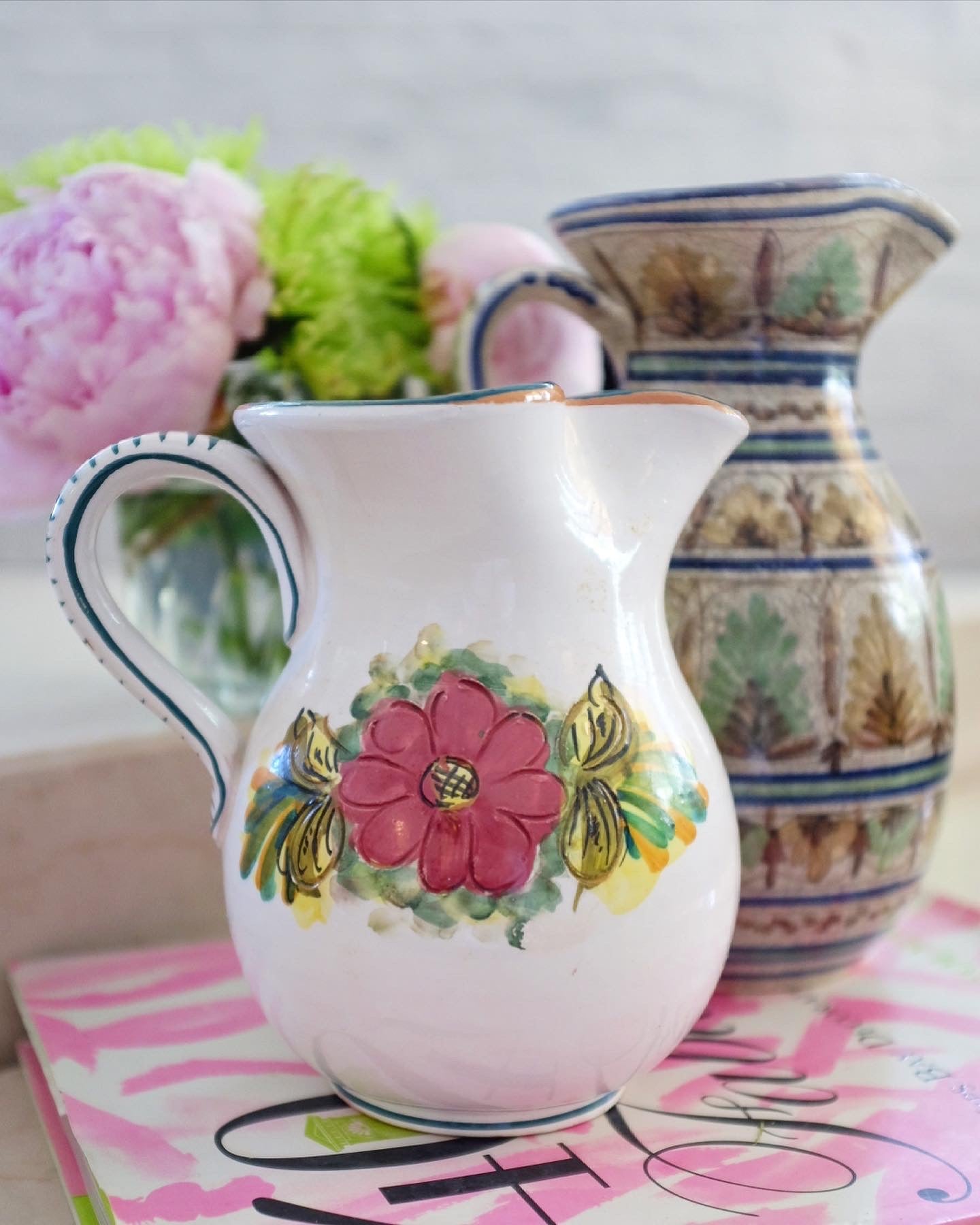 Hand Painted Small Pitcher