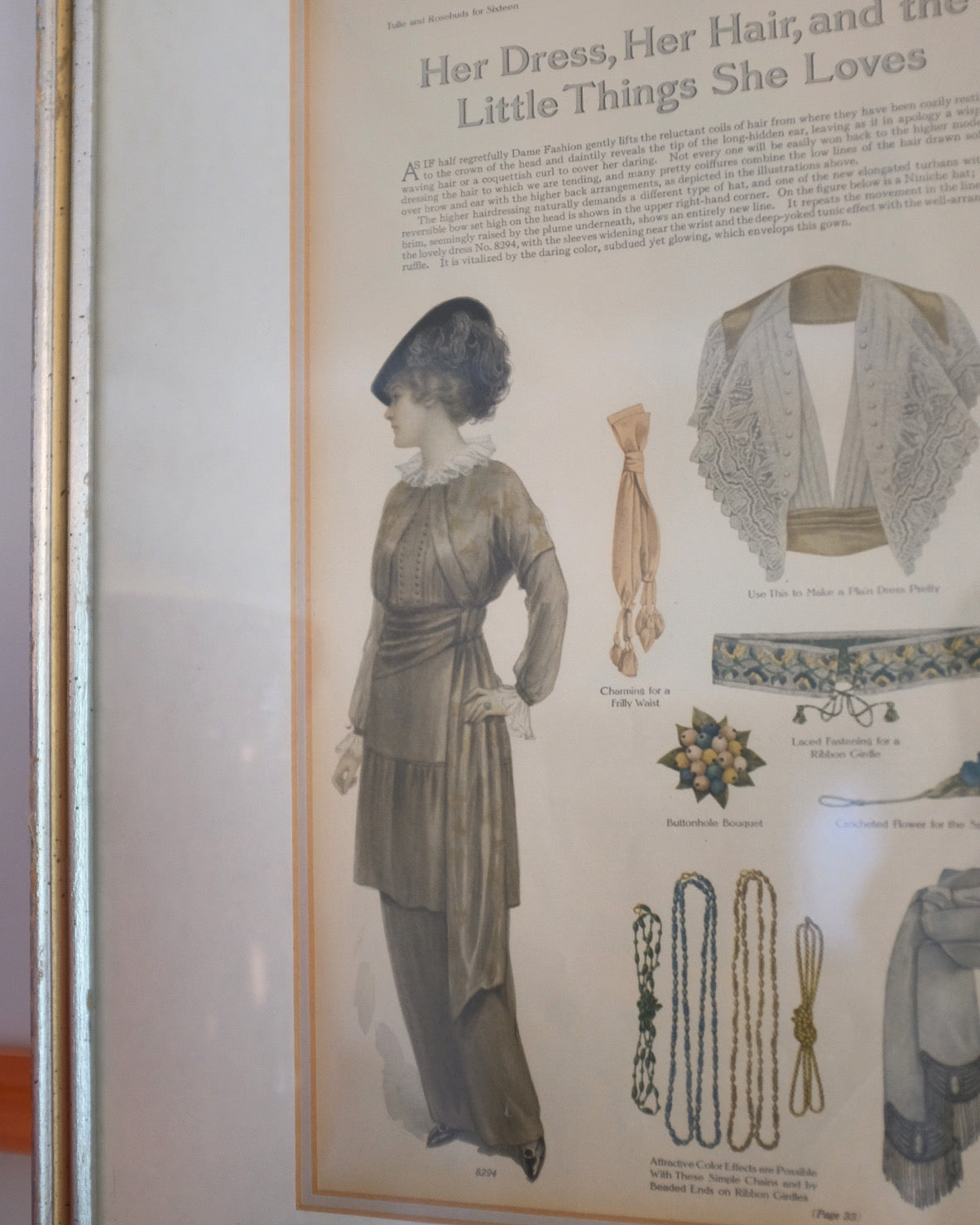 1910's Fashion Magazine Framed Print