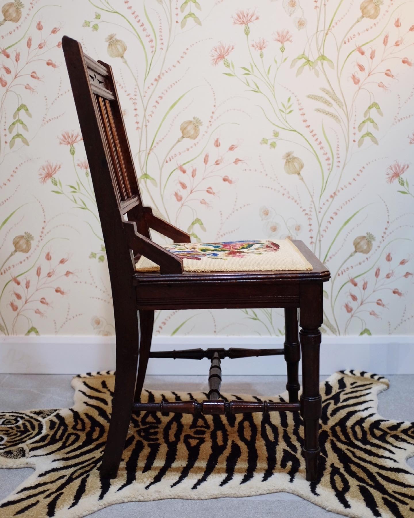 Needlepoint Accent Chair