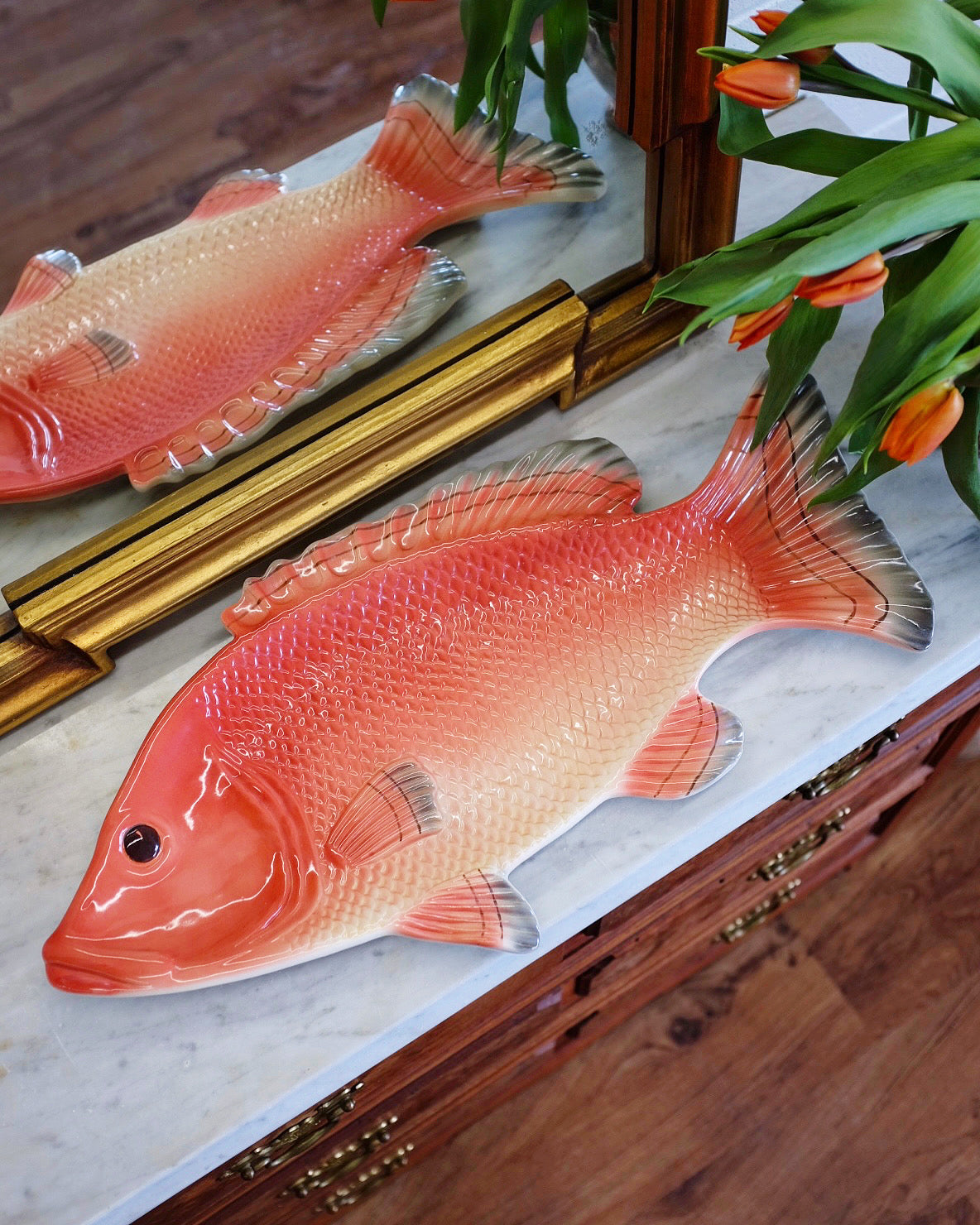 Large Fitz and Floyd Salmon Platter