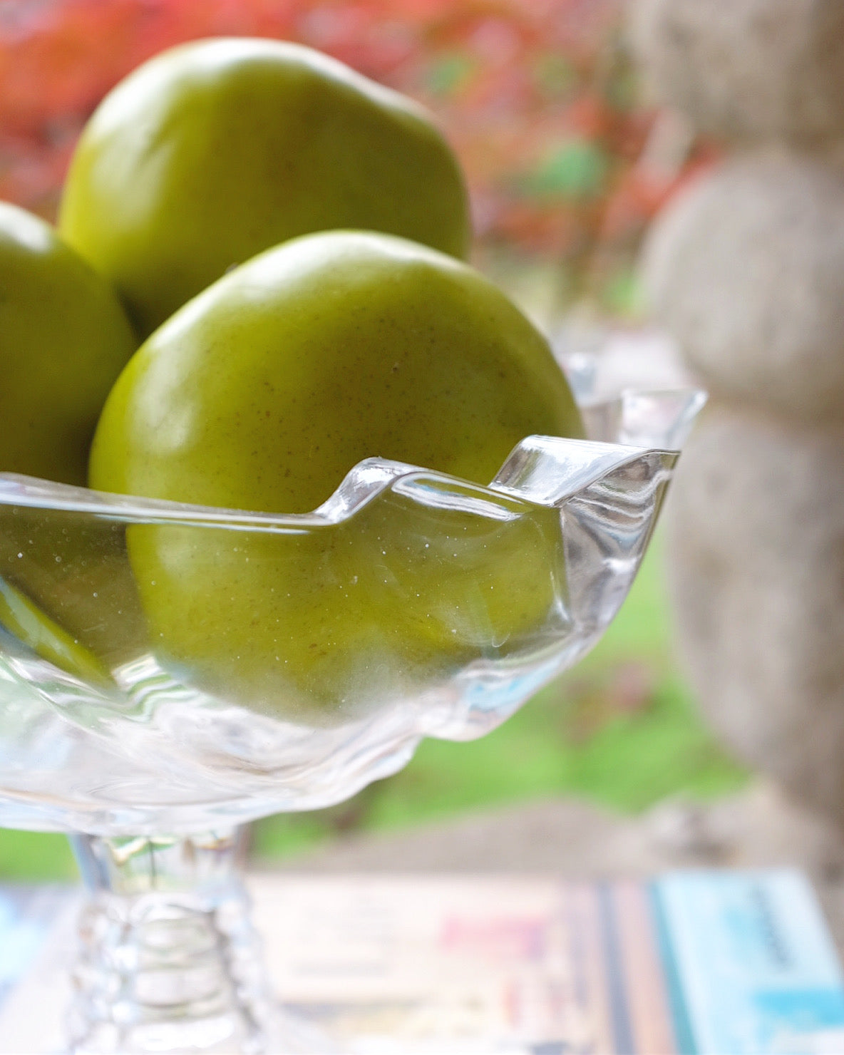 Glass Bowl on Pedestal