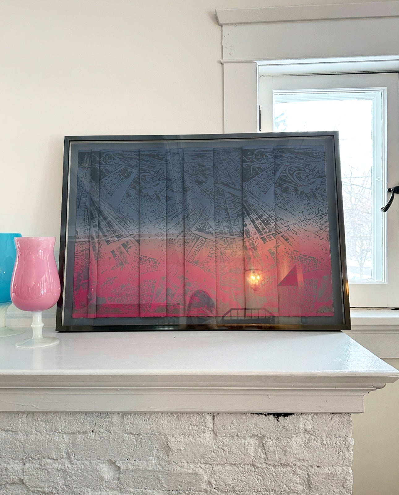 Martha Holden Original Signed & Framed Monoprint