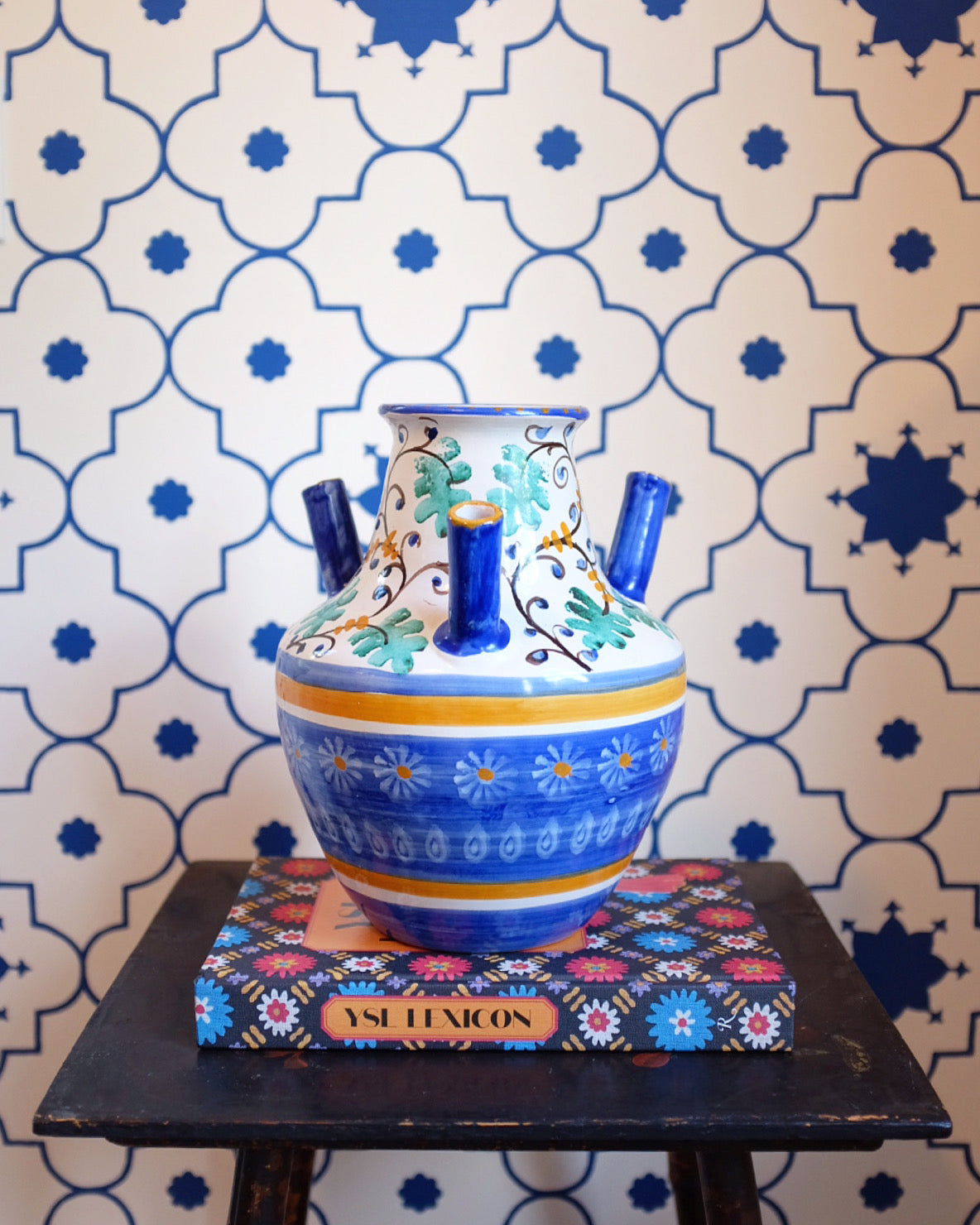Hand Painted Italian Vase
