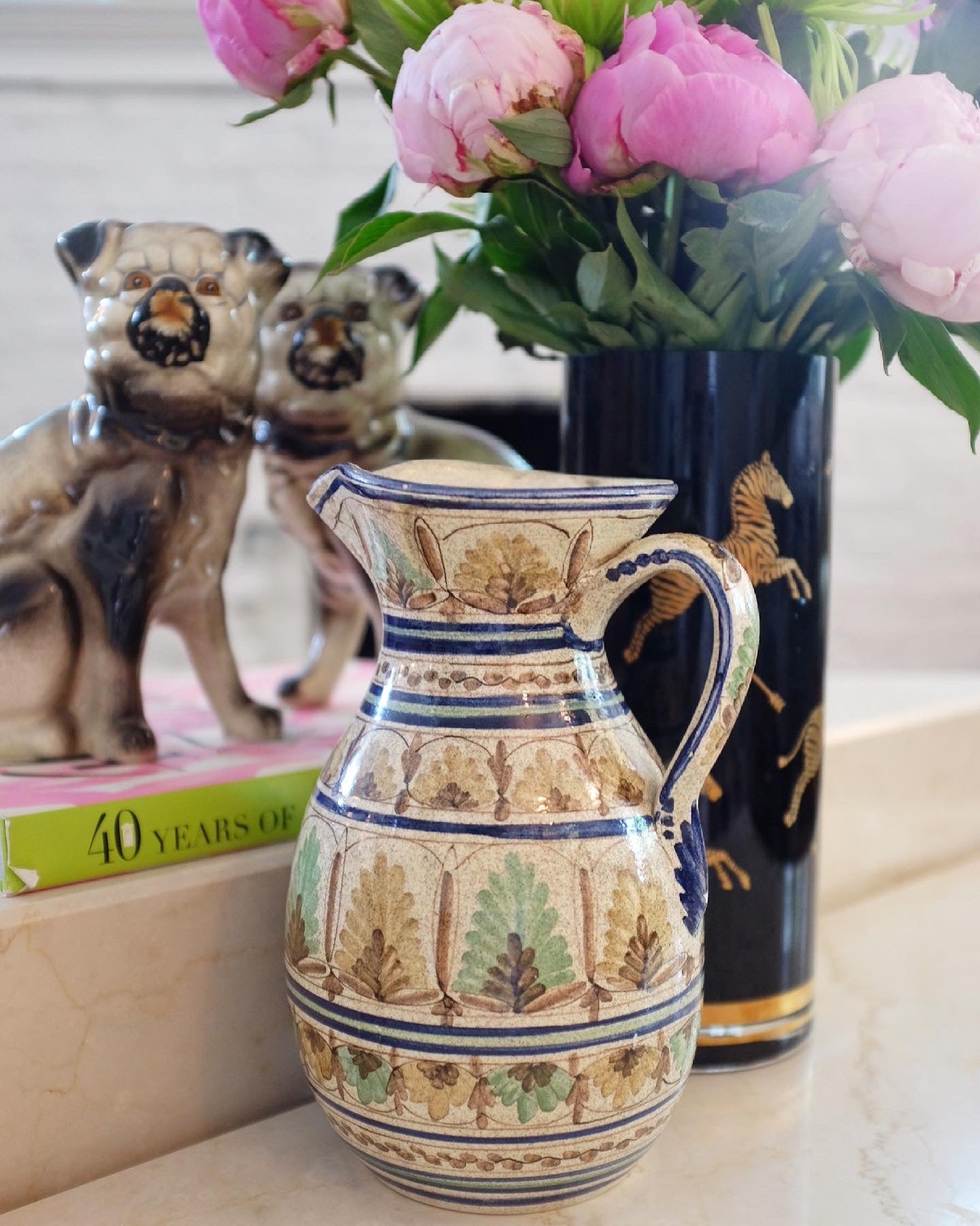 Hand Painted Spanish Pitcher