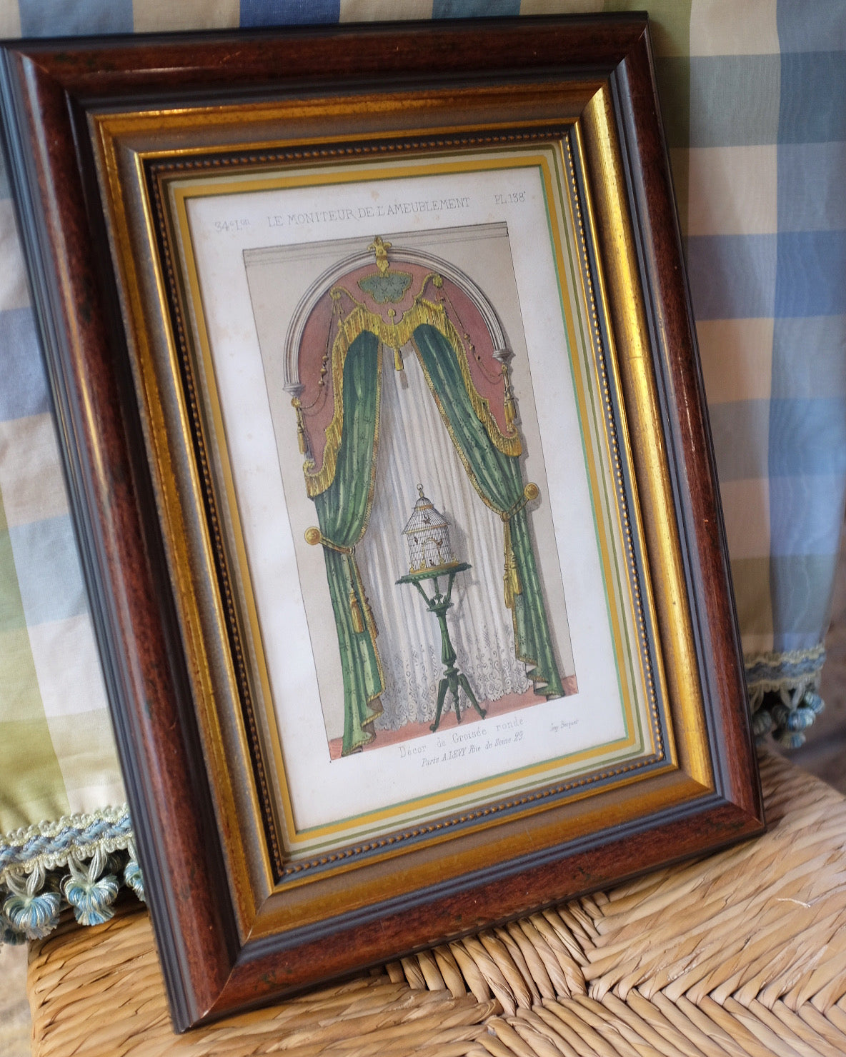 Set of 3 "Le Moniteur de L'Ameublement" Lithographs