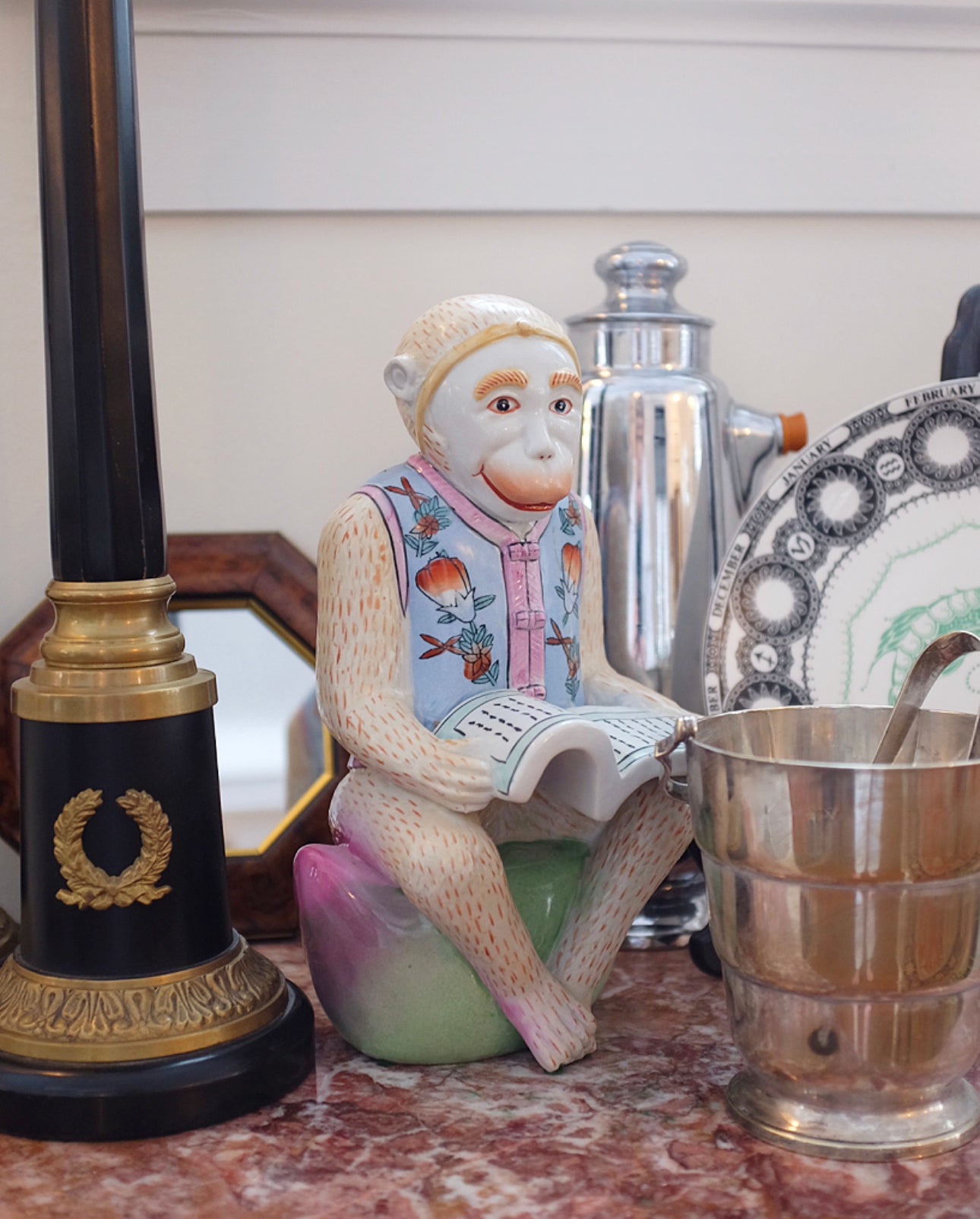 Large Chinoiserie Monkey