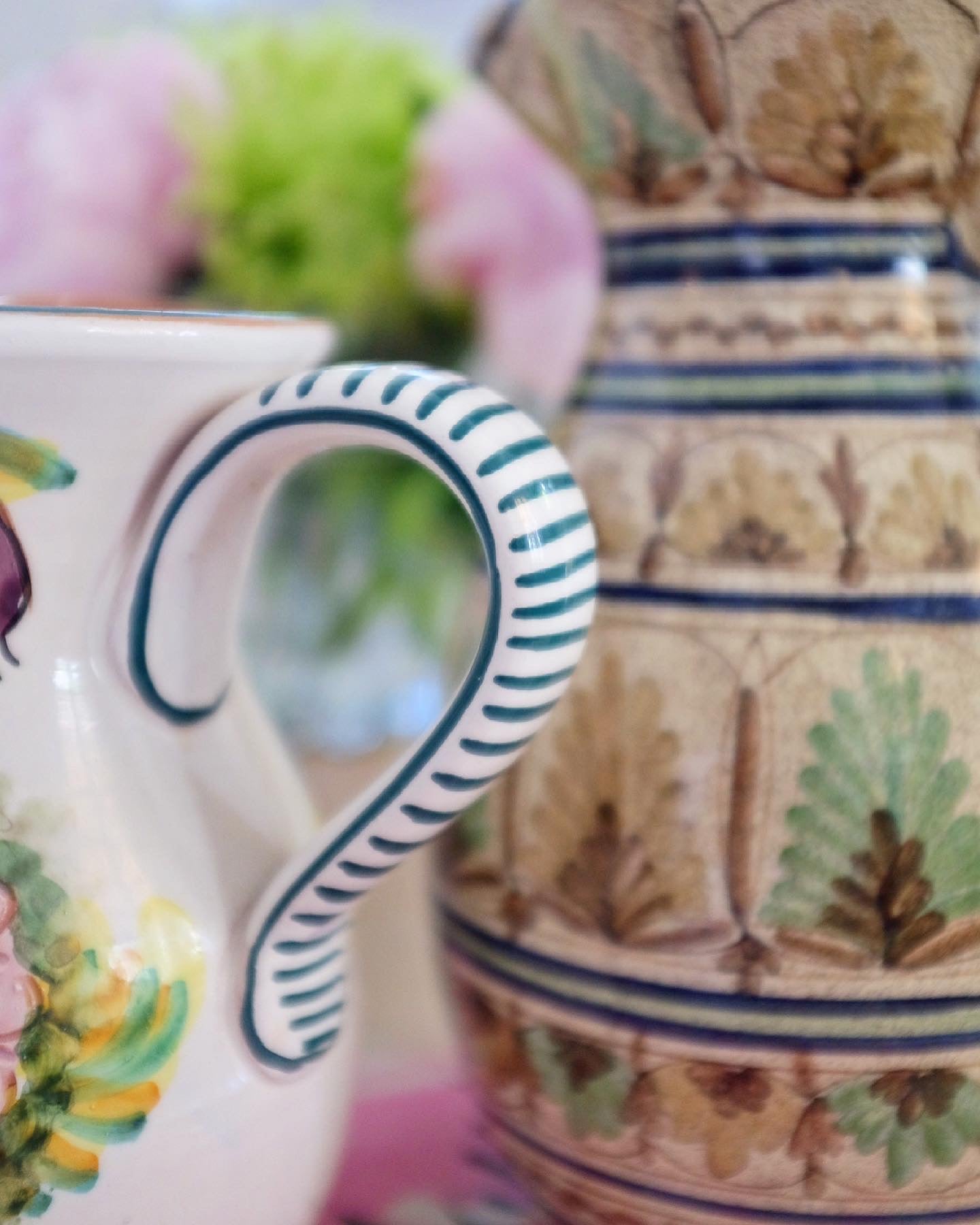 Hand Painted Small Pitcher