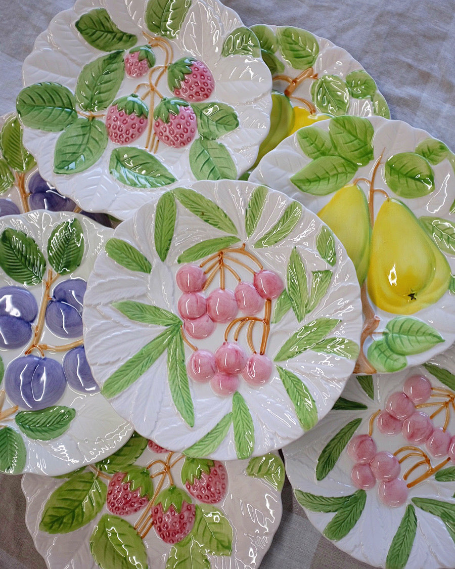 Set of 8 Shafford "Fruit du Jour" Plates