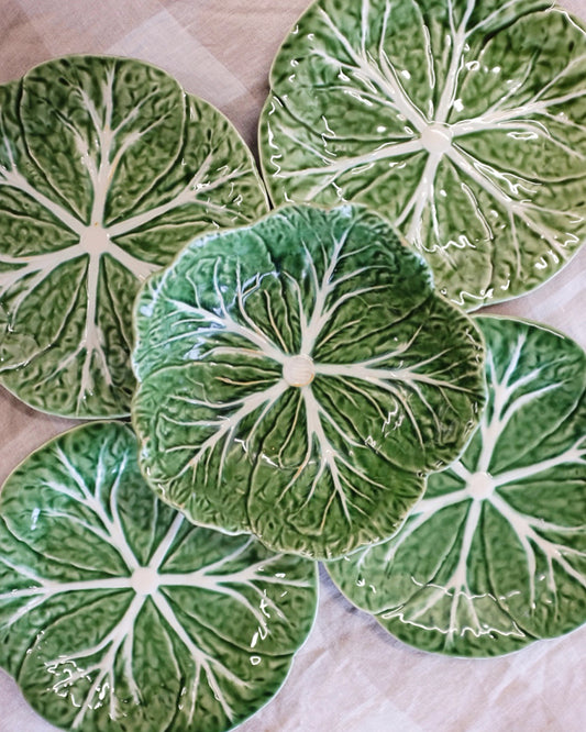 Bordallo Pinheiro Cabbage Plates & Bowl