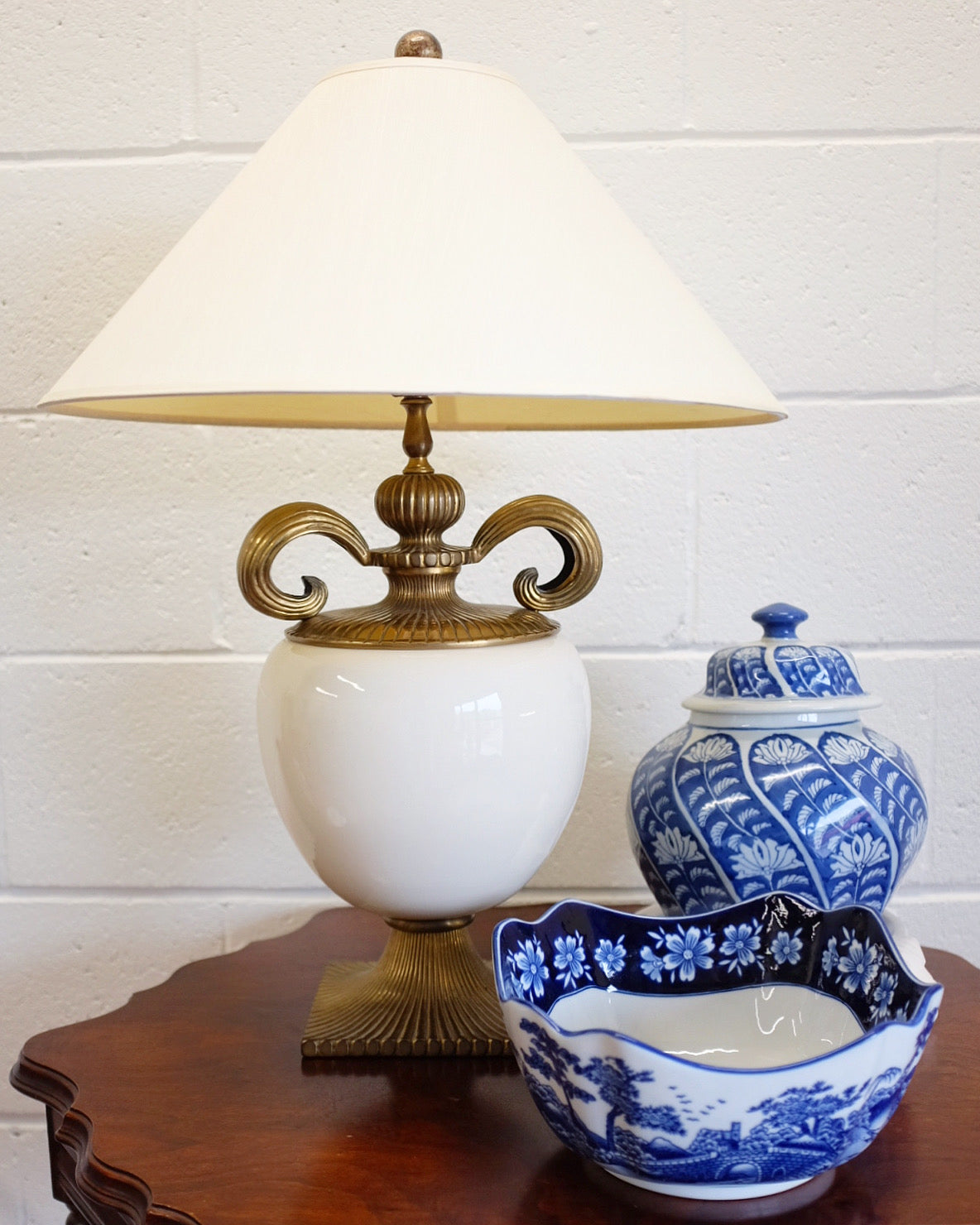 Chapman Solid Brass Hollywood Regency Style Lamp