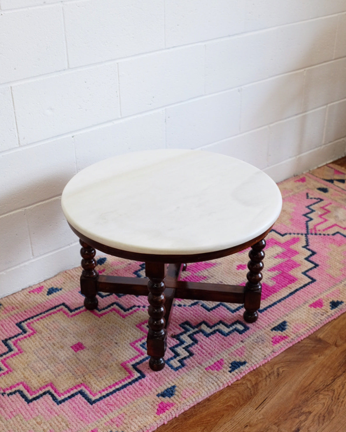 Bobbin Leg Marble Top Table