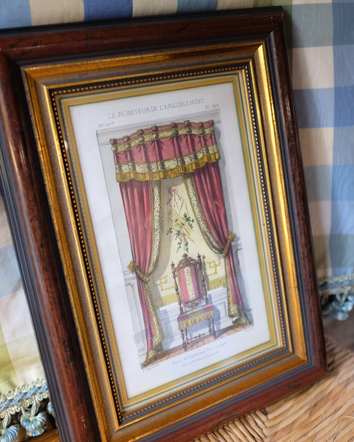 Set of 3 "Le Moniteur de L'Ameublement" Lithographs