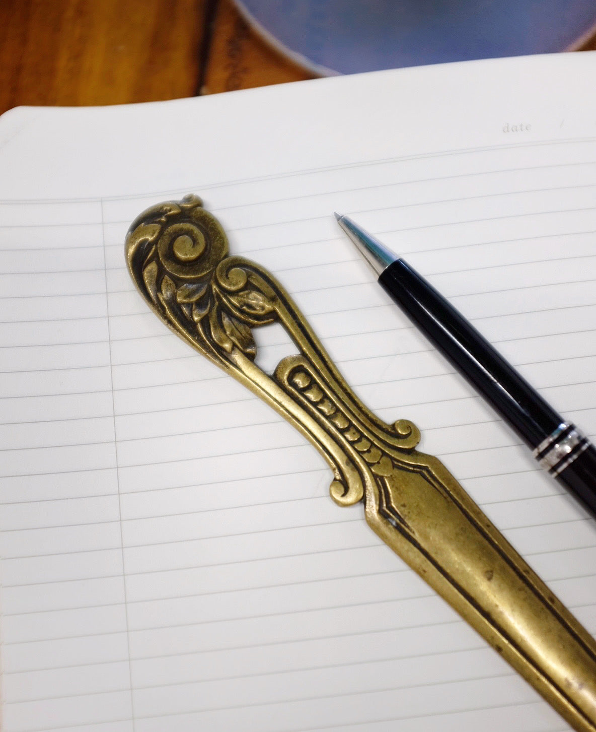 French Antique Bronze Letter Opener