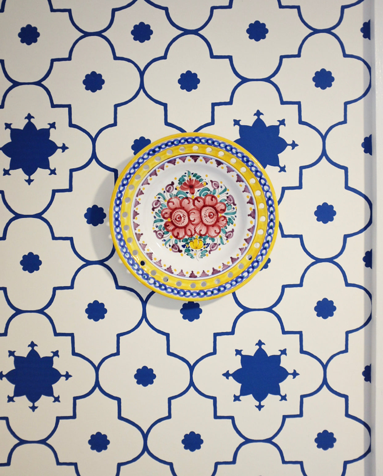 Small Portuguese Hand Painted Wall PlatePlate