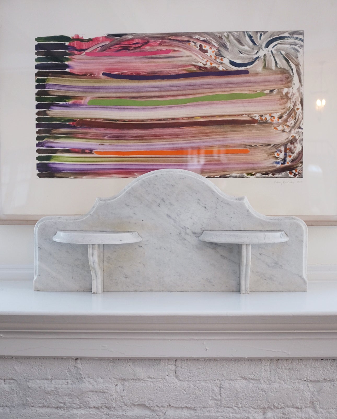 White Marble Shelf