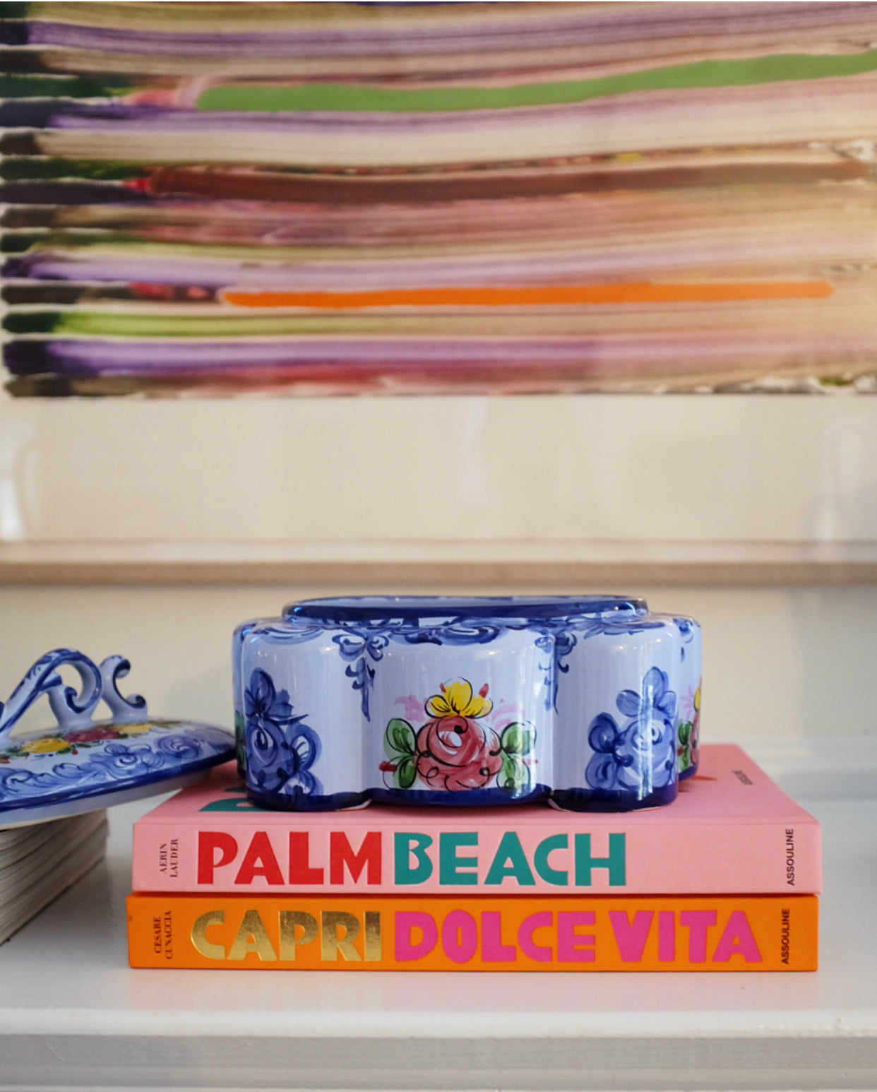 Blue Portuguese Hand Painted Catch All