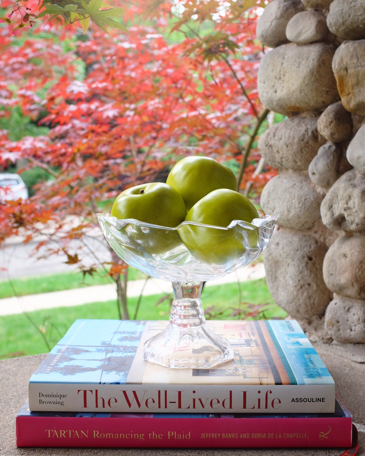 Glass Bowl on Pedestal