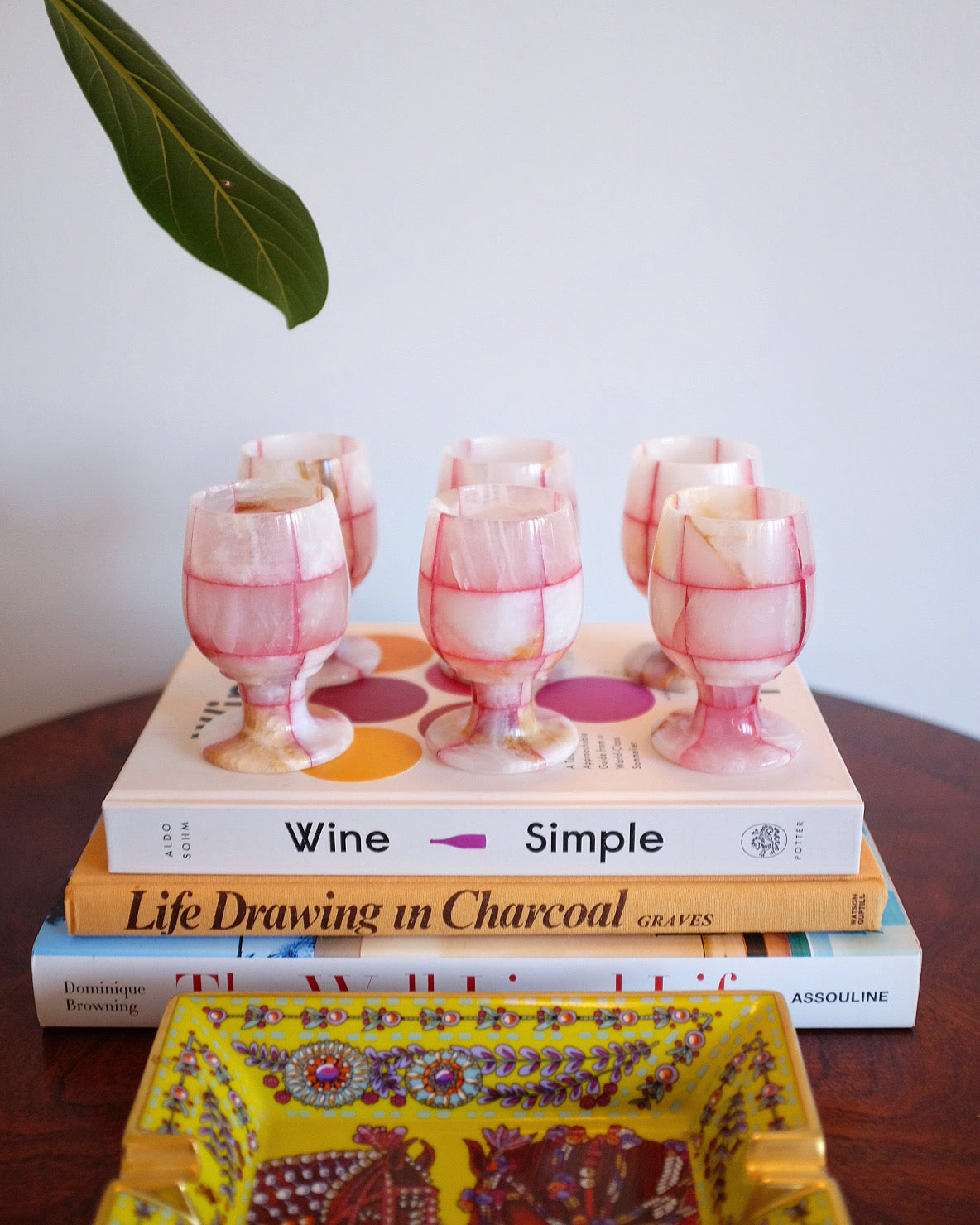 Pink Onyx Mini Goblets