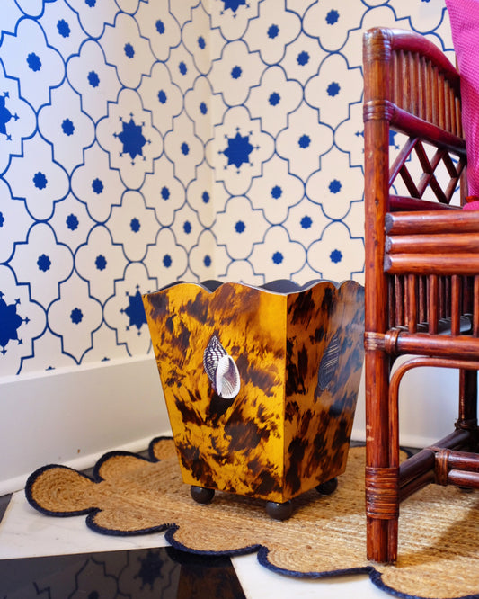 Tortoise Wastepaper Basket with Shell