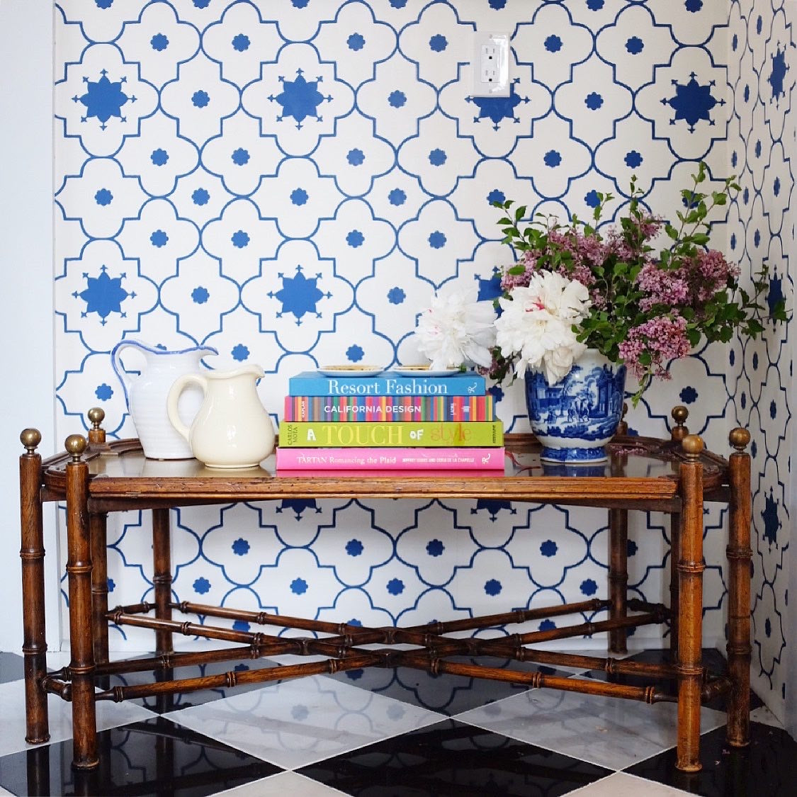 Baker Faux Bamboo Coffee Table
