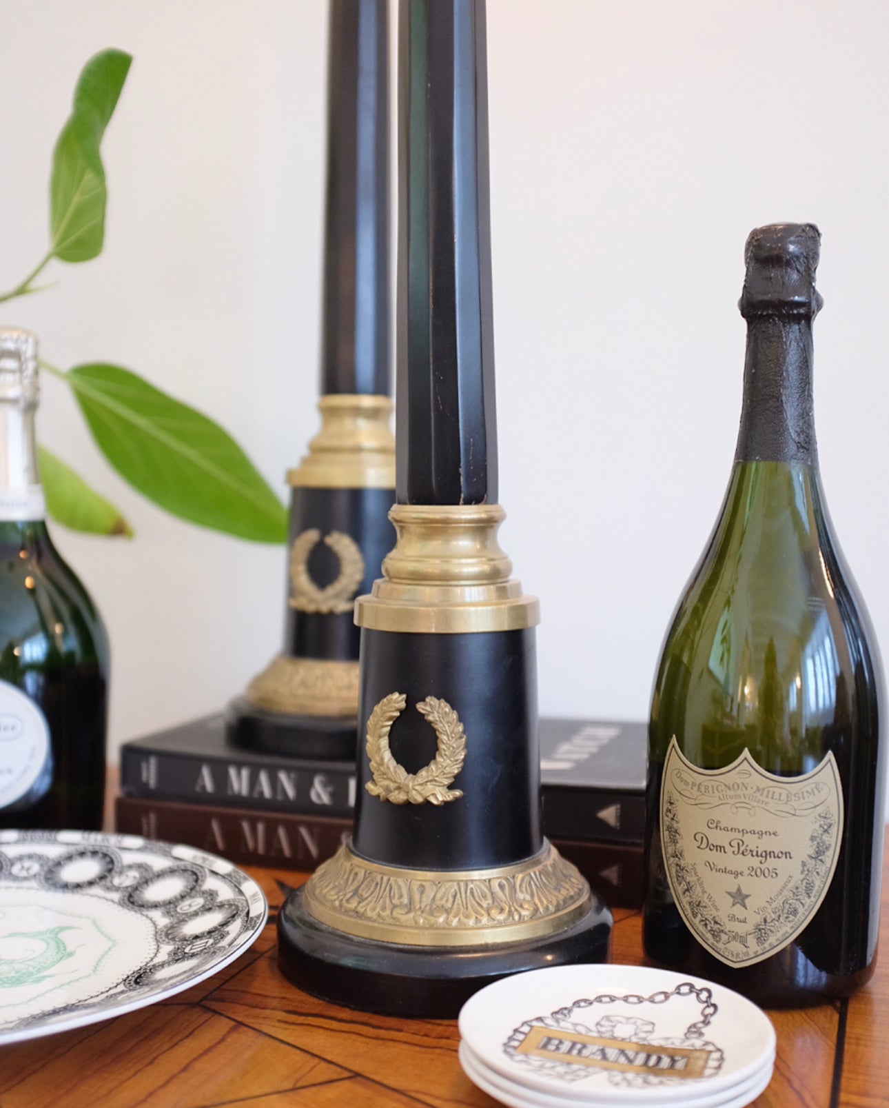 Neoclassical Style Large Candle Sticks