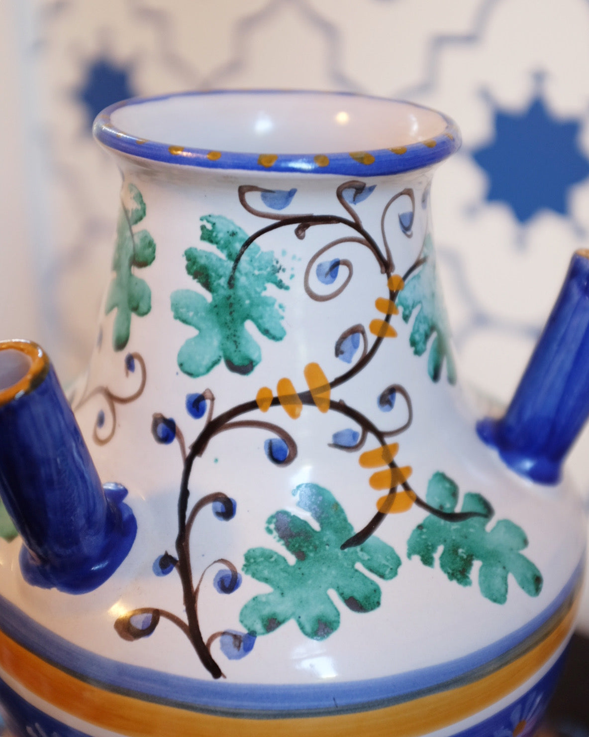 Hand Painted Italian Vase