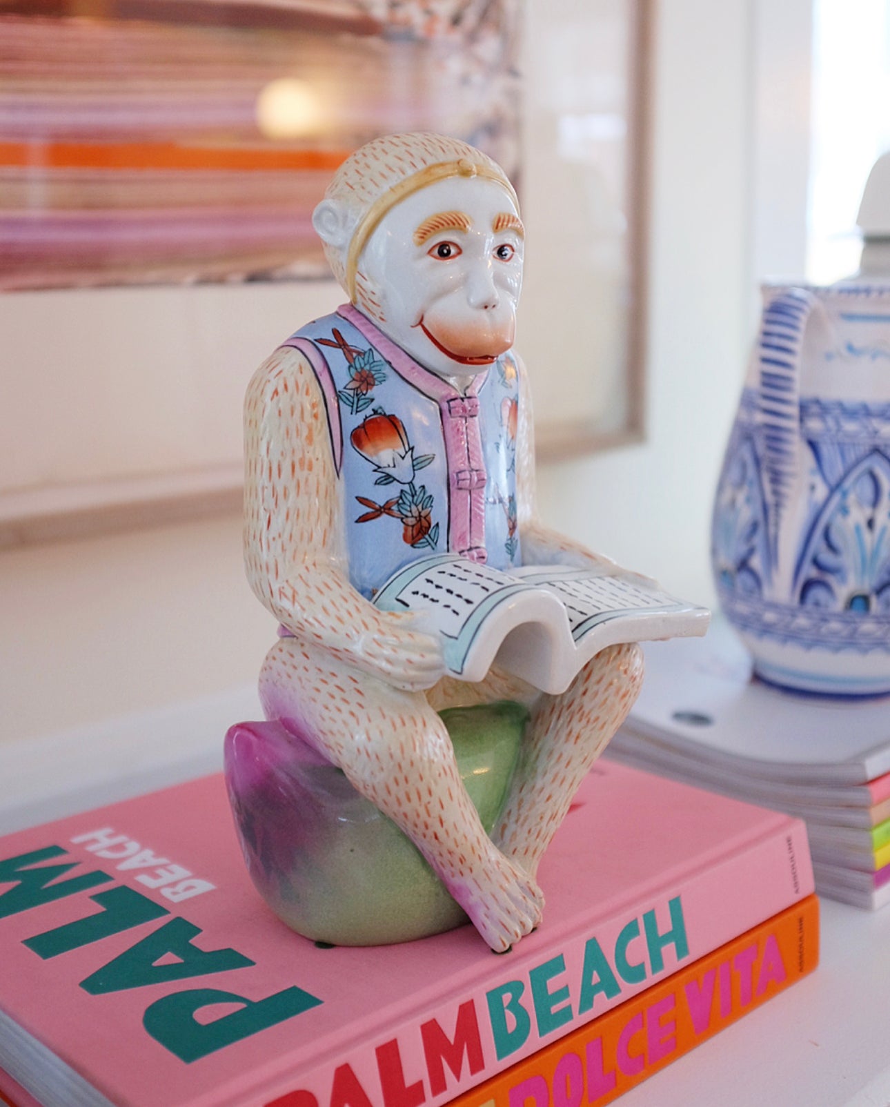 Large Chinoiserie Monkey