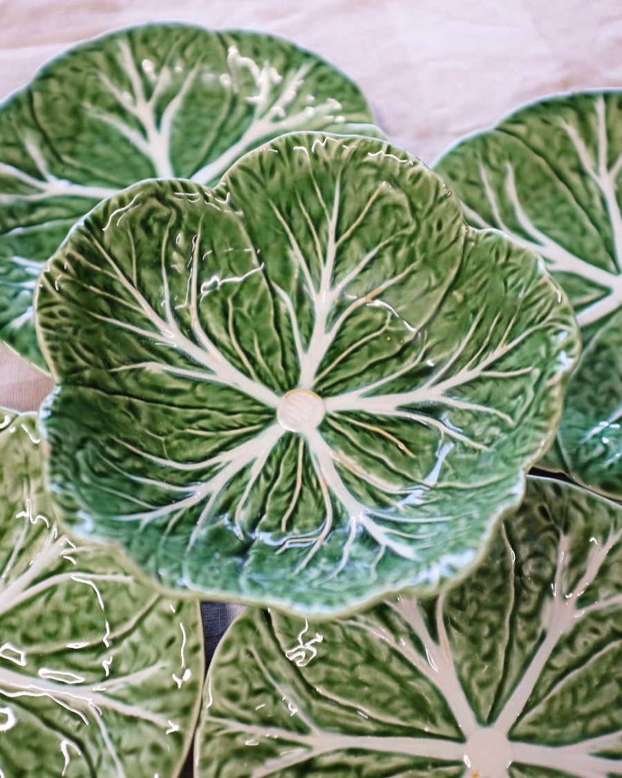 Bordallo Pinheiro Cabbage Plates & Bowl