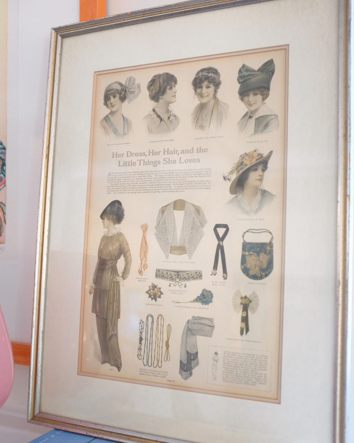 1910's Fashion Magazine Framed Print