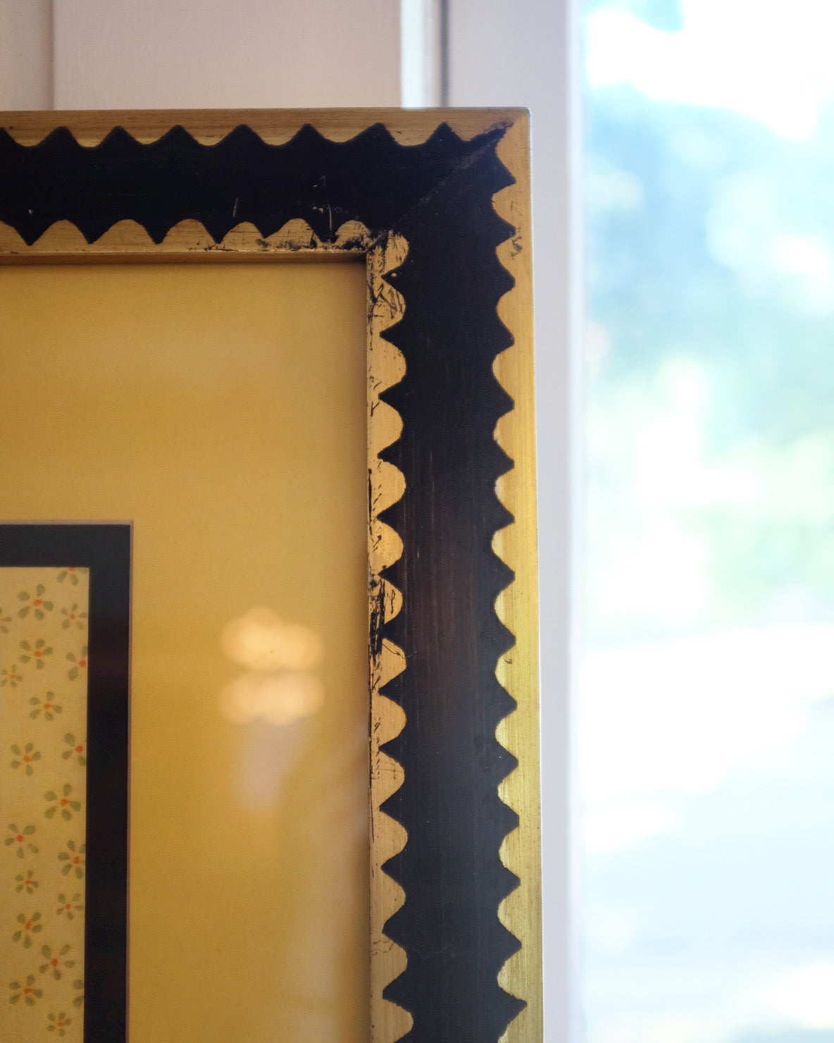 Black, Gold & Yellow Botanical Print