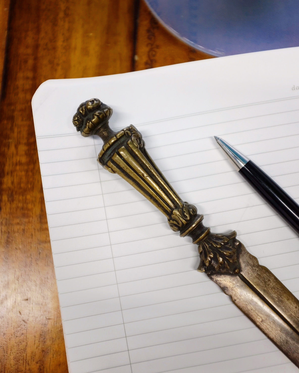 Large French Antique Bronze Letter Opener