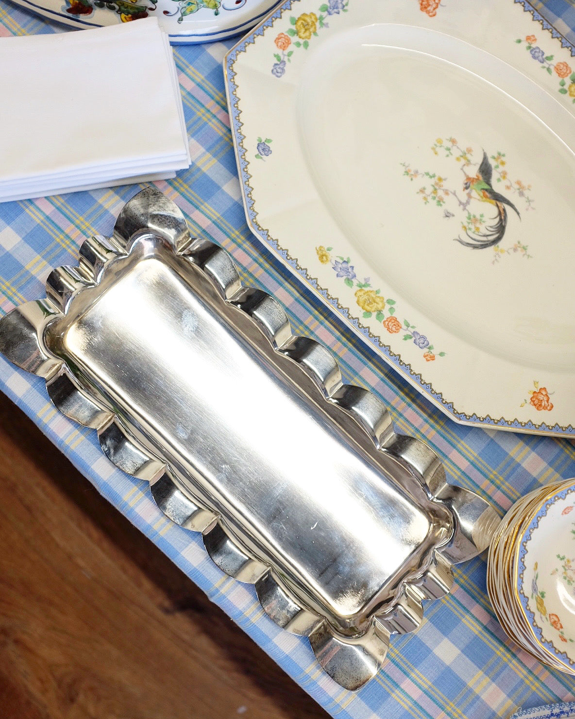 Silver Scallop Serving Tray