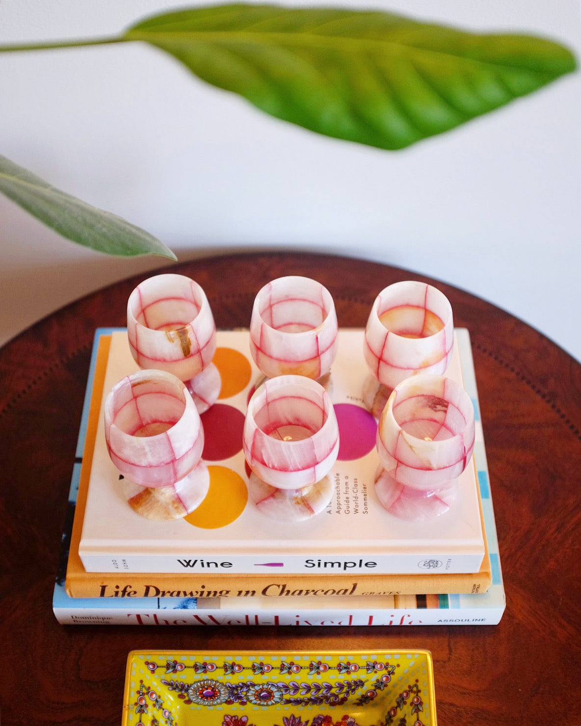 Pink Onyx Mini Goblets