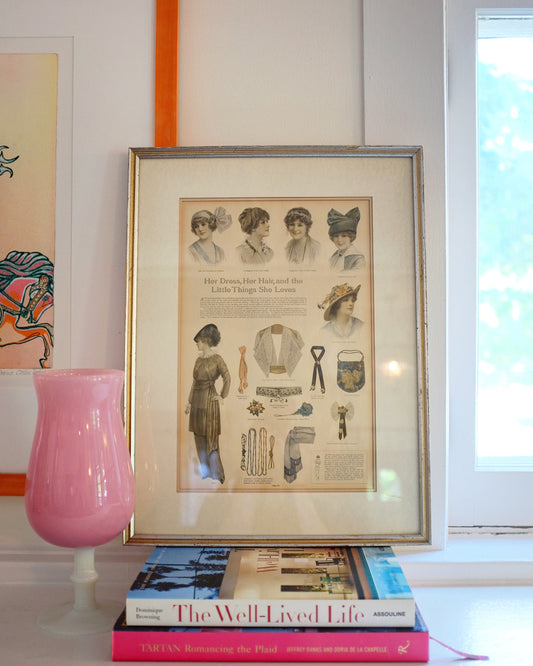 1910's Fashion Magazine Framed Print